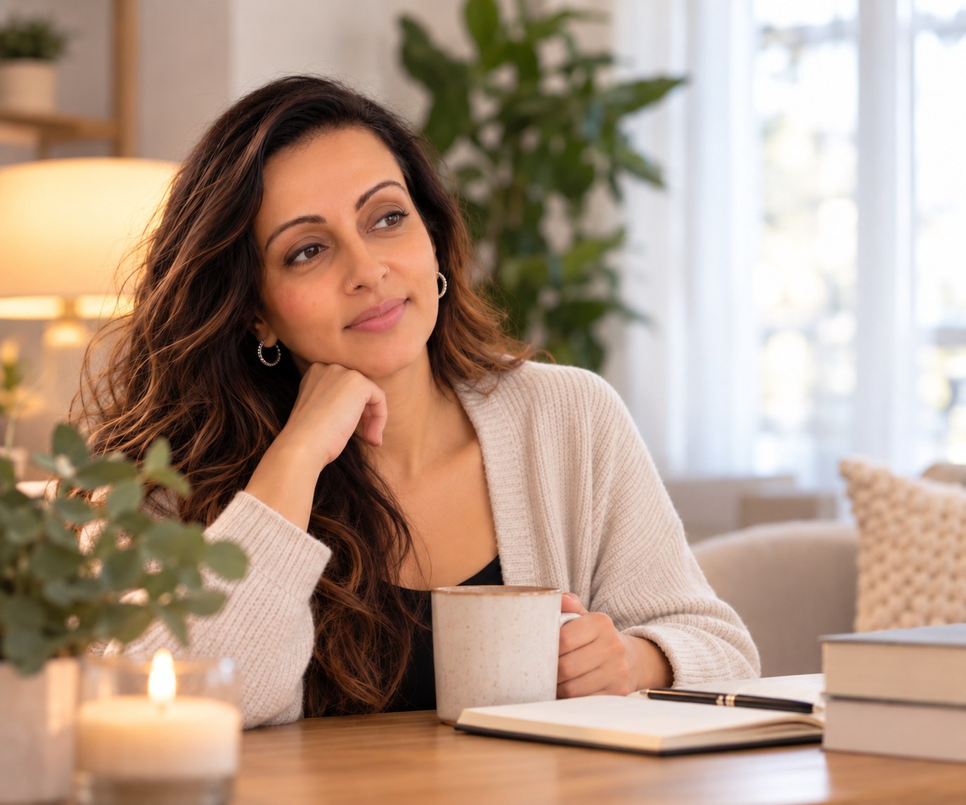 Neeta Shah in a reflective moment